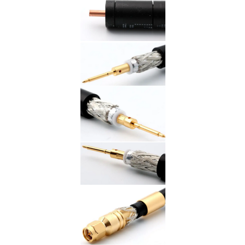 3.01.334 - SMA (штекер) для KSR300, 5D-FB - Коннектор SMA(штекер) для коаксиального кабеля KSR300, 5D-FB, Leno RF (КНР)