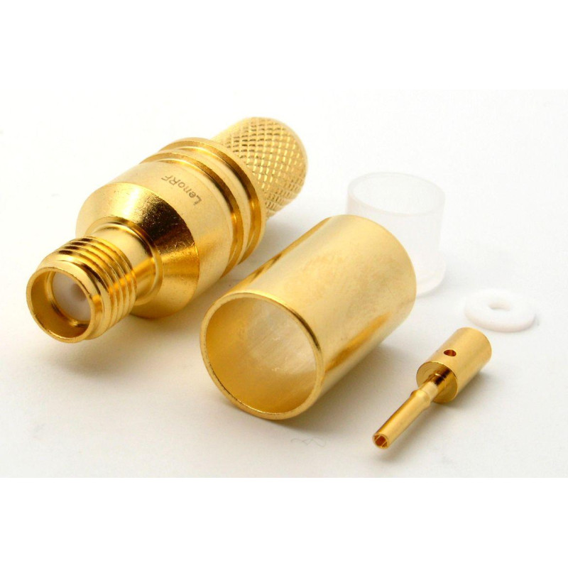 3.01.335 - SMA (гнездо) для KSR300, 5D-FB - Коннектор SMA (гнездо) для коаксиального кабеля KSR300, 5D-FB, Leno RF (КНР)