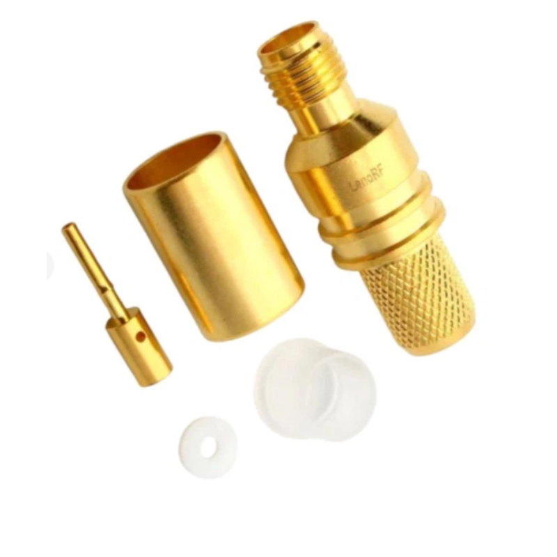 3.01.335 - SMA (гнездо) для KSR300, 5D-FB - Коннектор SMA (гнездо) для коаксиального кабеля KSR300, 5D-FB, Leno RF (КНР)