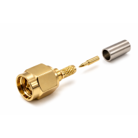 3.12.1002 - SMA (штекер) для RG178 - Коннектор SMA (штекер) для коаксиального кабеля RG178, Leno RF (КНР)