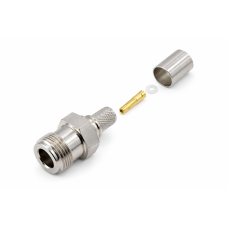 3.12.1001 - N(female) for KSR300, 5D-FB - Конектор N (гніздо) для коаксіального кабелю KSR300, 5D-FB