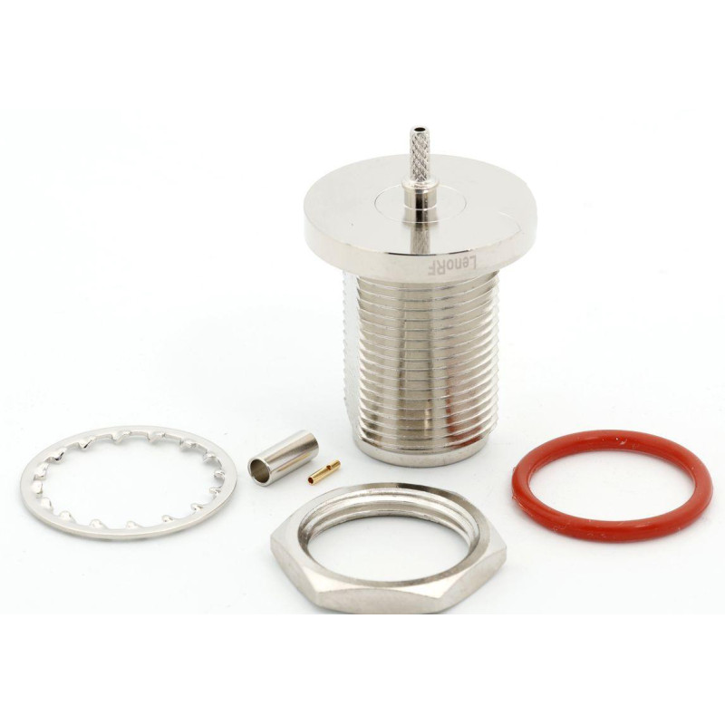 3.04.0279 - N(female) для RG178 - Коннектор N(гнездо) для коаксиального кабеля RG178