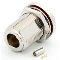 3.04.0279 - N(female) для RG178 - Коннектор N(гнездо) для коаксиального кабеля RG178