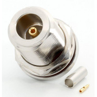 3.04.0278 - N (panel female) для RG316 - Коннектор N (панельное гнездо) для коаксиального кабеля RG316