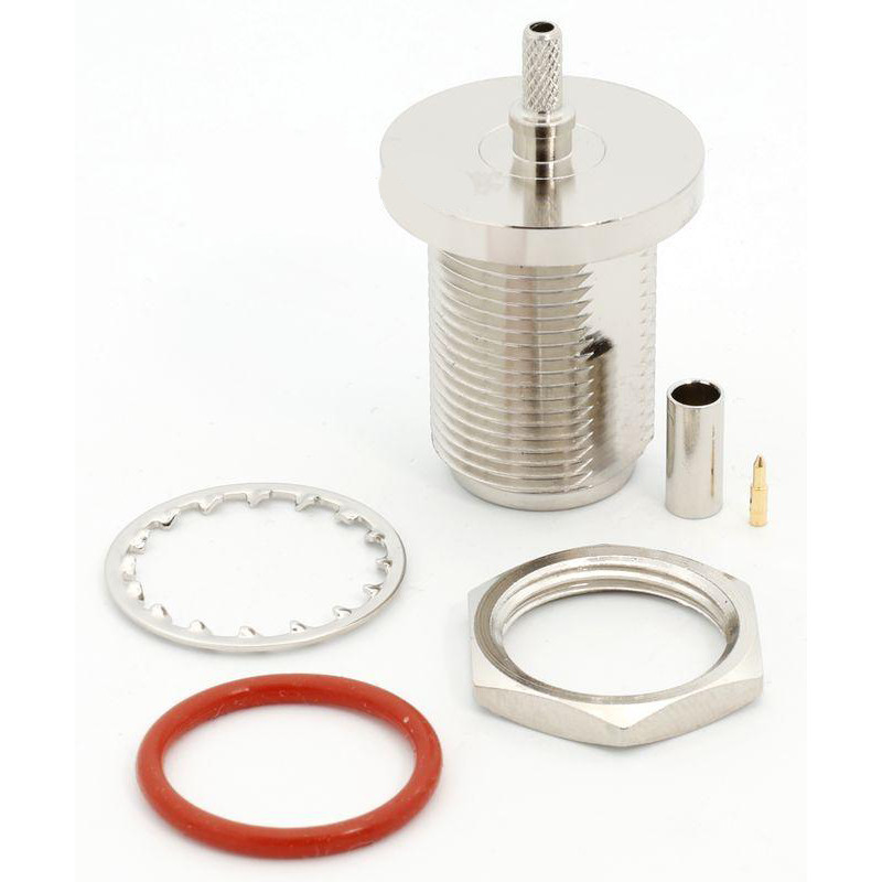 3.04.0278 - N(female) for RG316 - Конектор N (панельне гніздо) для коаксіального кабелю RG316