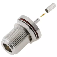 3.04.0278 - N (panel female) for RG316 - Конектор N (панельне гніздо) для коаксіального кабелю RG316