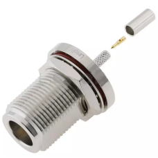 3.04.0278 - N (panel female) for RG316 - Конектор N (панельне гніздо) для коаксіального кабелю RG316