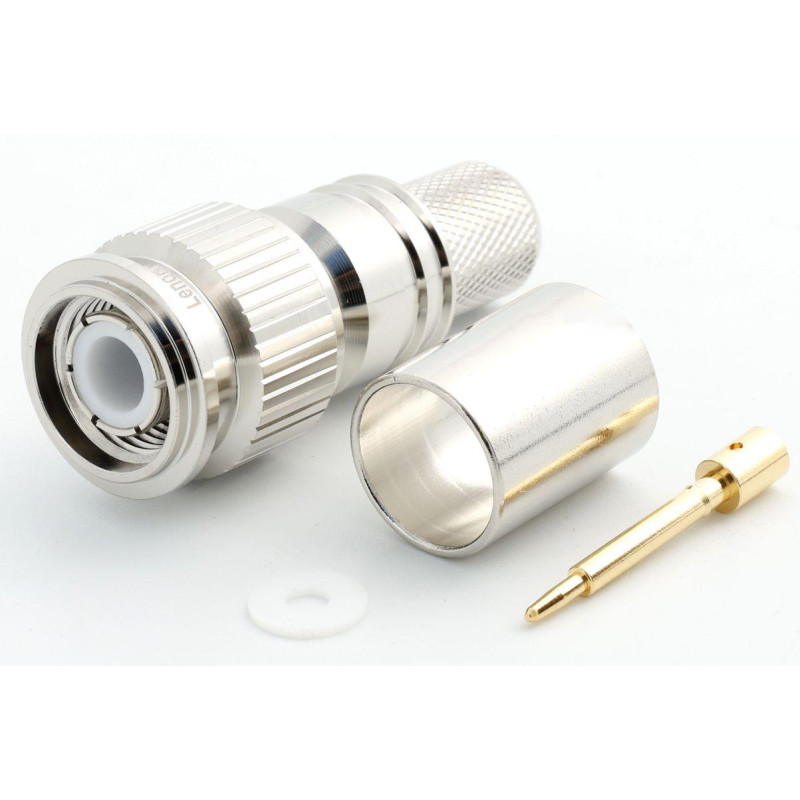 3.02.090 - TNC(male) for RG8, LMR400 - Конектор TNC(штекер) для коаксіального кабелю RG8, LMR400