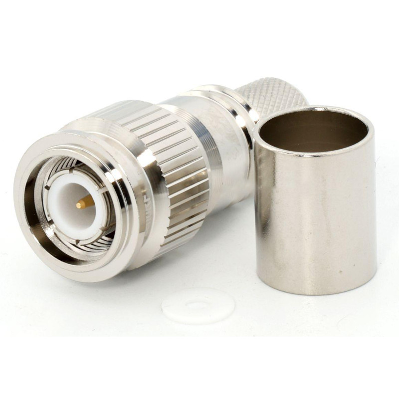 3.02.090 - TNC(male) for RG8, LMR400 - Конектор TNC(штекер) для коаксіального кабелю RG8, LMR400