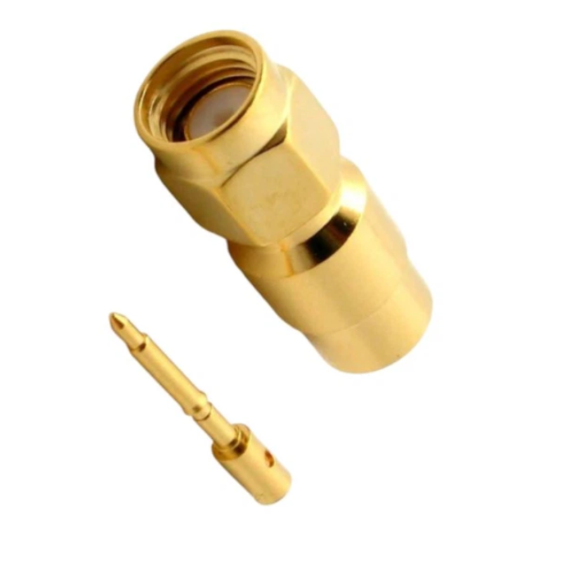 3.01.336 - SMA (male) for RG401 - Конектор SMA(штекер) для коаксіального кабелю RG401, Leno RF (КНР)