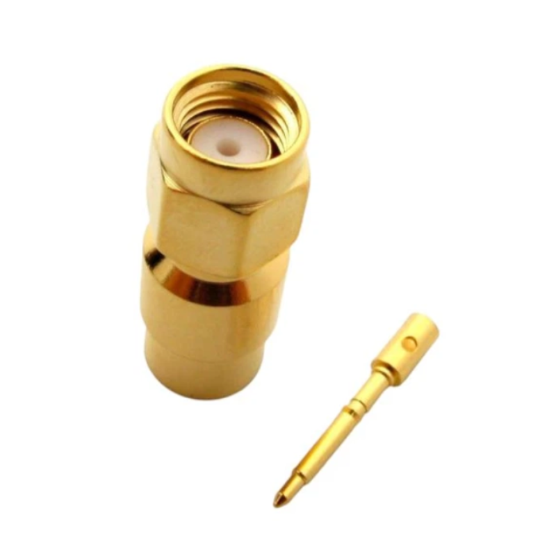 3.01.336 - SMA (male) for RG401 - Конектор SMA(штекер) для коаксіального кабелю RG401, Leno RF (КНР)