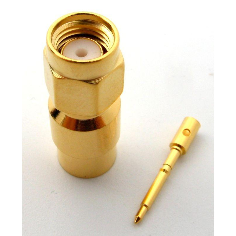 3.01.336 - SMA (male) for RG401 - Конектор SMA(штекер) для коаксіального кабелю RG401, Leno RF (КНР)