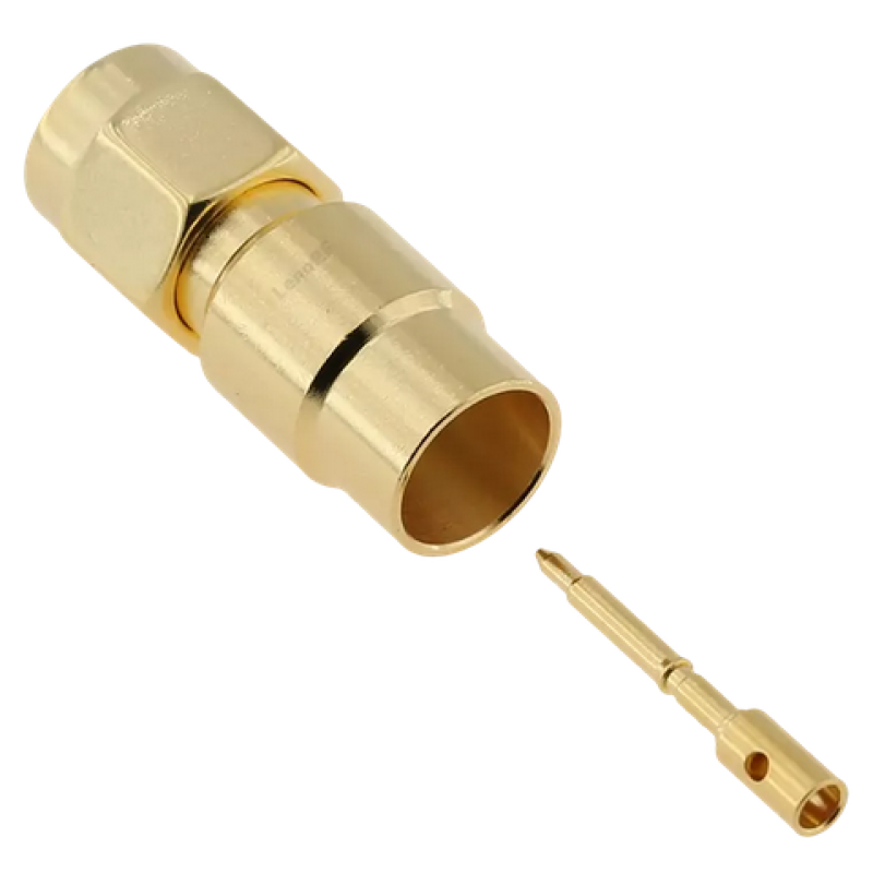 3.01.336 - SMA (male) for RG401 - Конектор SMA(штекер) для коаксіального кабелю RG401, Leno RF (КНР)