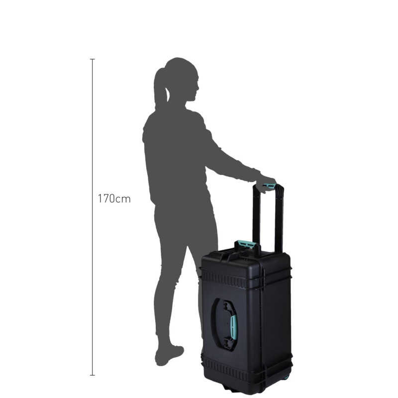 HPRC#4300WEMPBLB - Кейс с колесами ударопрочный для хранения и переноски, внутр. размер 580x320x299 (мм)