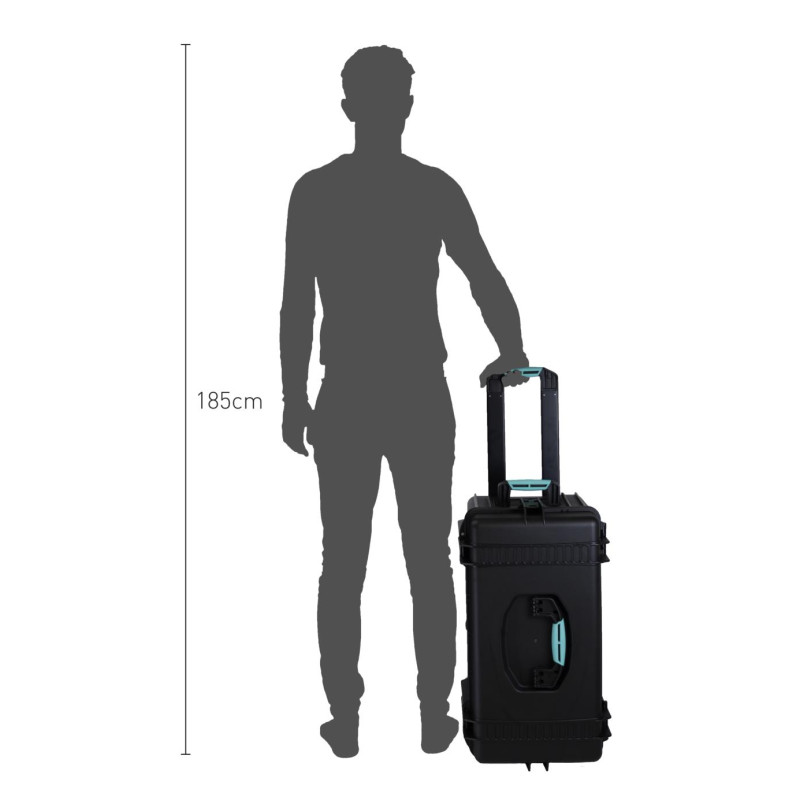 HPRC#4300WBAGBLK - Кейс з колесами ударостійкий для зберігання та перенесення, внутр. розмір 580x320x299 (мм)