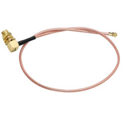 Перехідний коаксиальный кабель джампер IPX Cable RG178 U.FL-R-SMA угловое гнездо 15см