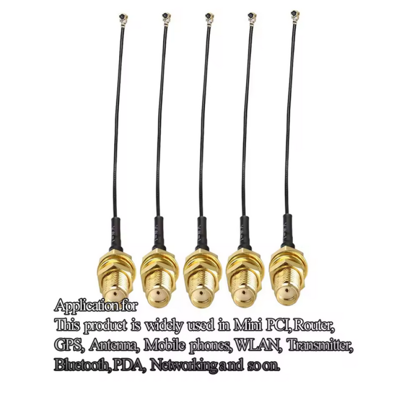 Переходной коаксиальный кабель 1.13мм джампер IPX Cable U.FL-SMA гнездо 15см