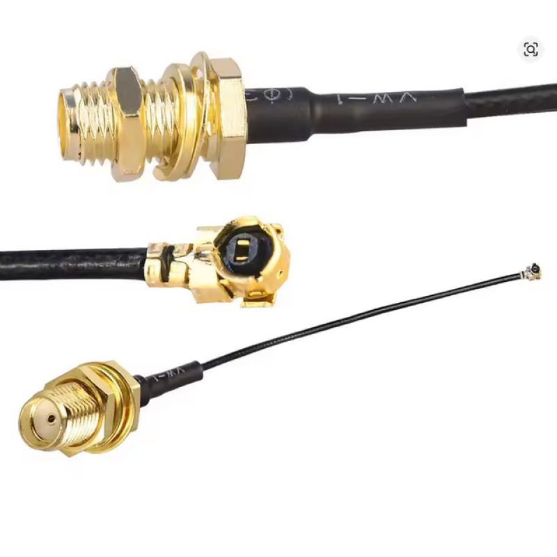 Переходной коаксиальный кабель 1.13мм джампер IPX Cable U.FL-SMA гнездо 15см