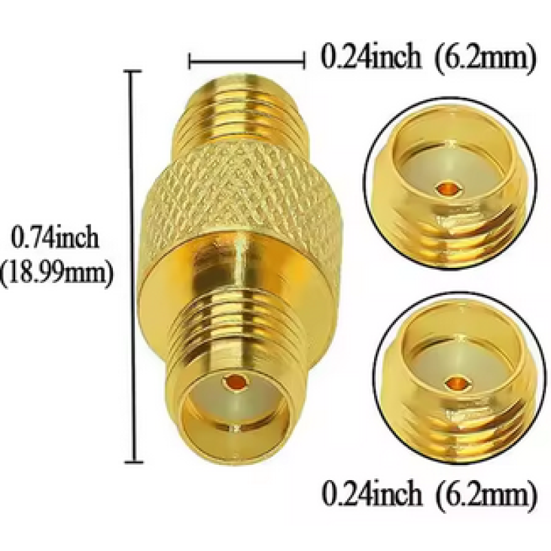 Прохідний адаптер SMA, гніздо-гніздо