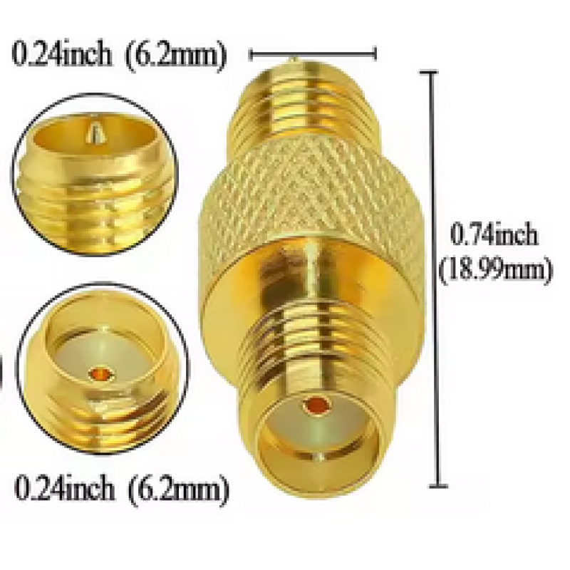 Прохідний адаптер SMA>RP SMA, гніздо-гніздо