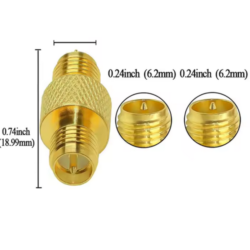 Прохідний адаптер RP SMA>RP SMA, гніздо-гніздо