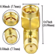 Прохідний кутовий адаптер SMA, штекер-гніздо