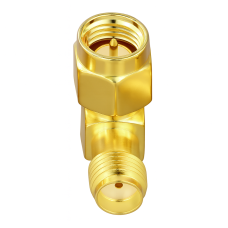 Проходной угловой адаптер SMA, штекер-гнездо