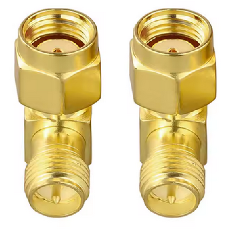 Проходной угловой адаптер RP SMA>RP SMA, штекер-гнездо