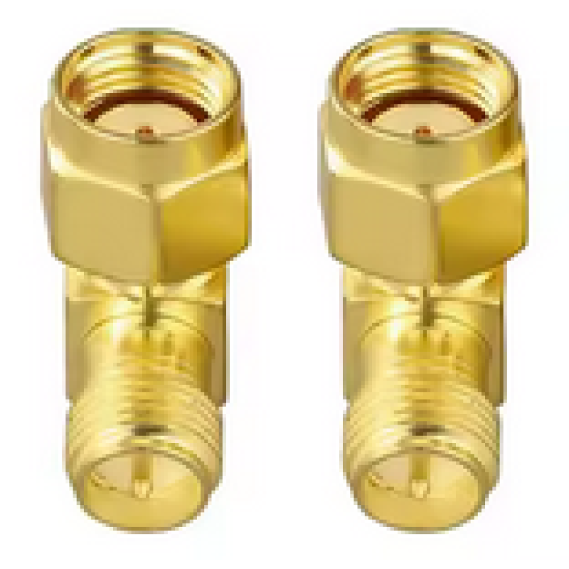 Проходной угловой адаптер RP SMA>RP SMA, штекер-гнездо