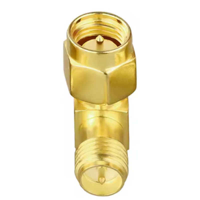 Прохідний кутовий адаптер SMA>RP SMA, штекер-гніздо