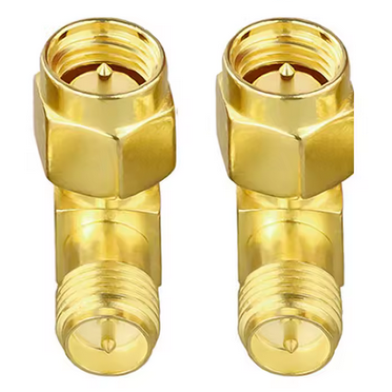 Прохідний кутовий адаптер SMA>RP SMA, штекер-гніздо