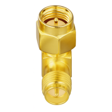 Проходной угловой адаптер SMA>RP SMA, штекер-гнездо