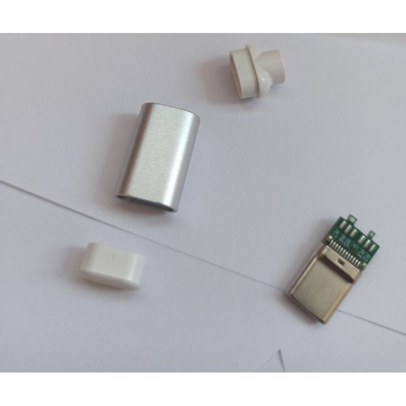 USB-CM3Y - Роз'єм USB кабельний, штекер тип C, 8 контактів покриття позолота 24К