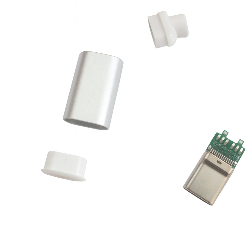 USB-CM3Y - Роз'єм USB кабельний, штекер тип C, 8 контактів покриття позолота 24К