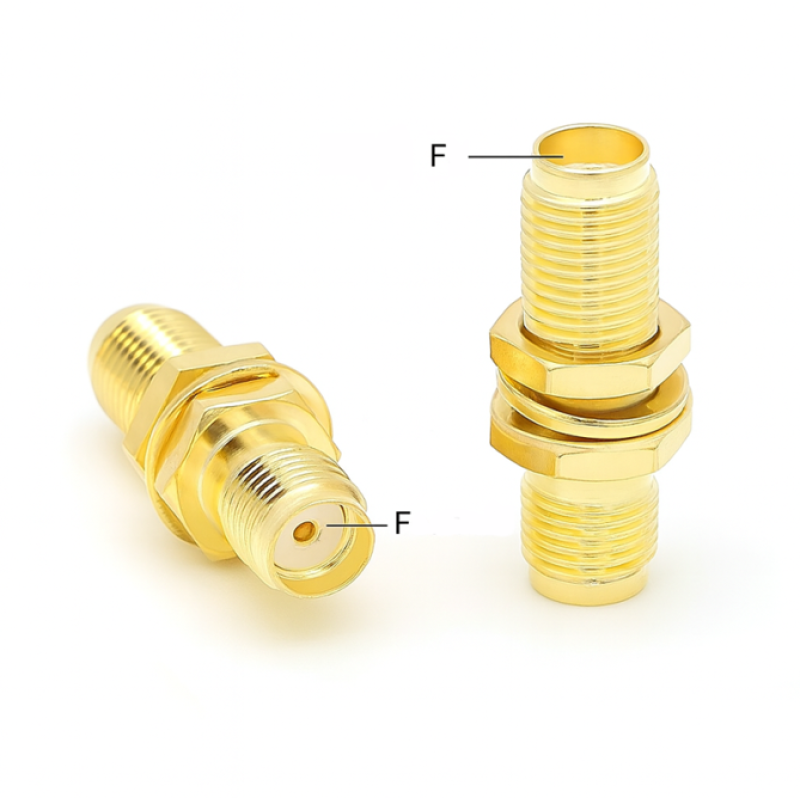 Прохідний адаптер SMA, панельний, гніздо-гніздо