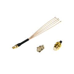 Перехідний Y-подібний коаксіальный кабель джампер IPX Cable RG178 5xU.FL-SMA гніздо 15см