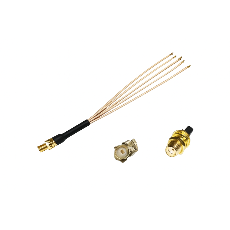 Перехідний Y-подібний коаксіальный кабель джампер IPX Cable RG178 5xU.FL-SMA гніздо 15см