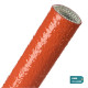 SFG-028RD - Химикато-термозащитная кабельная оплетка повышенной стойкости, диаметр 28 мм
