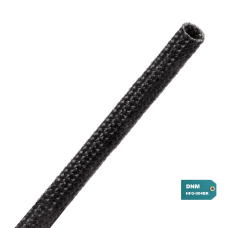 HFG-004BK - високотемпературне кабельне обплетення до 650°С, скловолокно, діаметр 4 мм