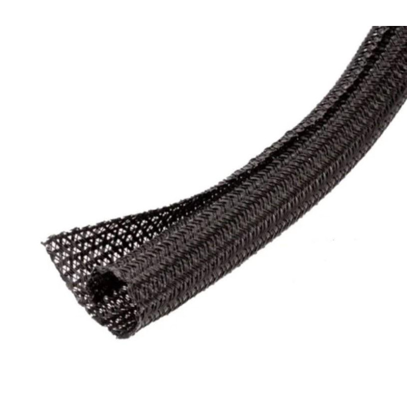 SCW-008BK - Cамозакрывающаяся кабельная оплетка - 0.8 см, площадь перекрытия 25% от диаметра