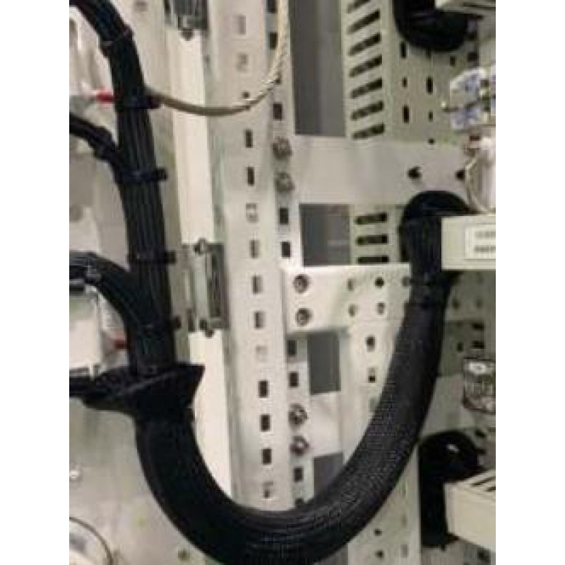 SCW-008BK - Cамозакрывающаяся кабельная оплетка - 0.8 см, площадь перекрытия 25% от диаметра