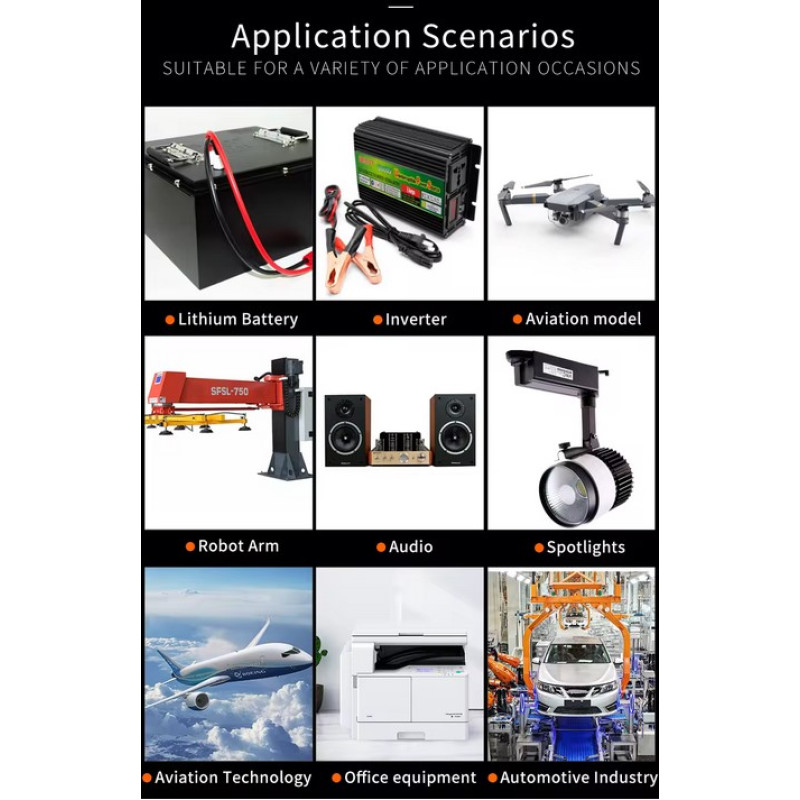 SC-AWG24-OR - Силовой кабель в силиконовой изоляции, внеш.диам. 1.6мм, многожильный. 40*0.08