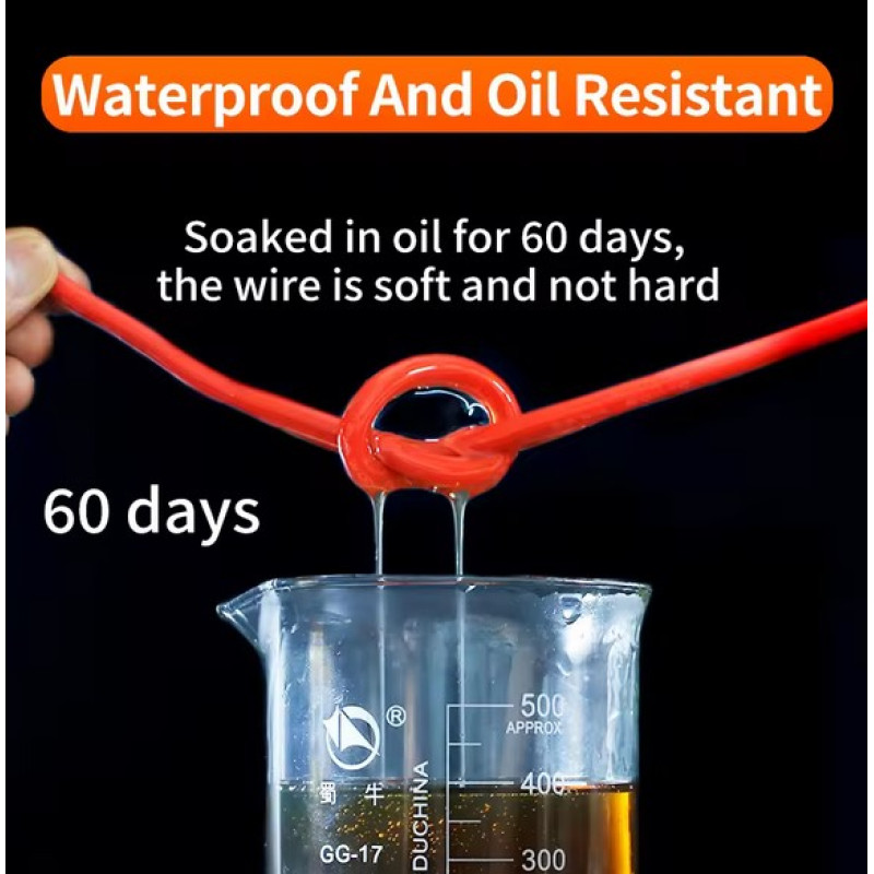 SC-AWG24-OR - Силовой кабель в силиконовой изоляции, внеш.диам. 1.6мм, многожильный. 40*0.08