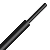 JDD-3-BK - Термоусадочная трубка 2:1, диаметр до усадки 3мм, цвет-черный, JDD Tech (КНР)