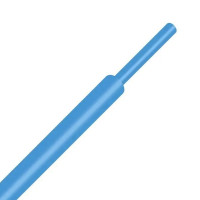 JDD-1-BL - Термоусадочная трубка 2:1, диаметр до усадки 1мм, цвет-синий, JDD Tech (КНР)