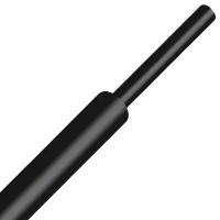 JDD-4-BK - Термоусадочная трубка 2:1, диаметр до усадки 4мм, цвет-черный, JDD Tech (КНР)