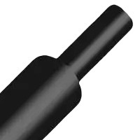 JDD-40-BK - Термоусадочная трубка 2:1, диаметр до усадки 40мм, цвет-черный, JDD Tech (КНР)