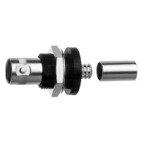 J01001A0056 - Роз'єм BNC панельний/кабельний, гніздо, обжим, ізольований корпус, 50 Ом