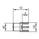 J01271A0138 - Разъем MCX, гнездо, для печатных плат, покрытие - белая бронза, посадка Z25