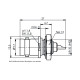 J01001A1219 - Разъём BNC панельный, гнездо, компактный, пайка, 50 Ом, посадка Z03